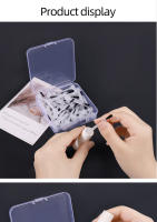 Caja De 50 Piezas De Cepillos Para Uñas Con Cabezas De Acrílico Desechables Para Pintura De Uñas Y Set De Manicura - details 2