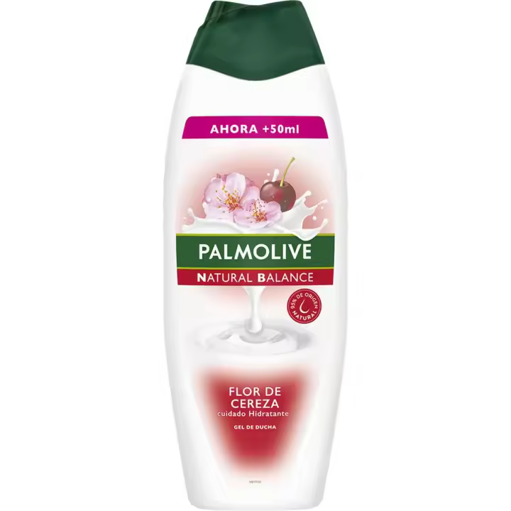 PALMOLIVE Gel de ducha en crema Natur Balance Flor de Cereza cuidado Hidratante botella 550 ml【ROUA】 - 1