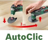 Bosch AdvancedMulti 18 - Multiherramienta a batería con maletín (1 batería 18V, cargador, plato lijador delta, set de hojas de lija, 2x hojas de sierra, empuñadura adicional, Sistema 18 V, 2,5 Ah) - details 1