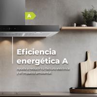 Campana Extractora Decorativa EVVO CE36, 90 cm, Inox, 650 m³/h, 3 Velocidades, Energía A - details 2