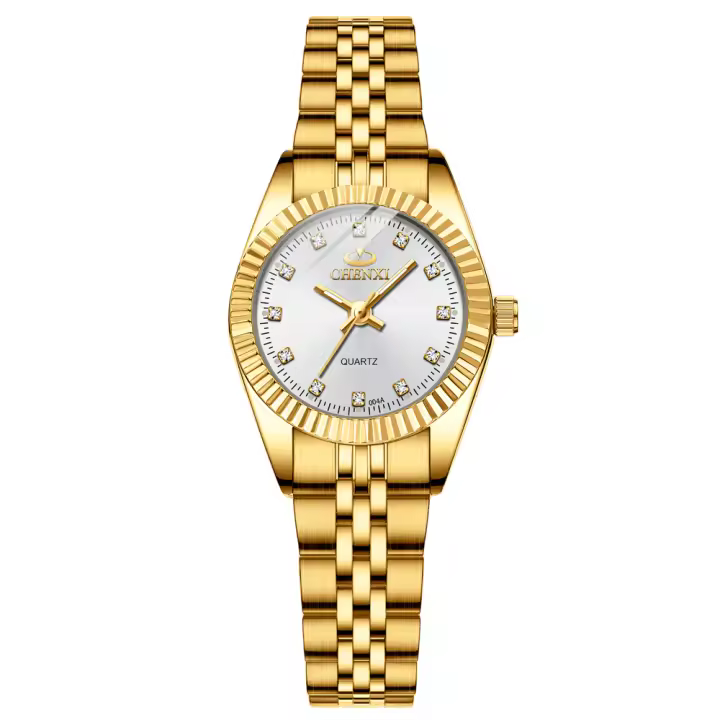 Reloj De Mujer Lujo CHENXI De Cuarzo Con Dial Pequeño Acero Inoxidable Dorado Moda Casual Resistente Al Agua Manos Luminosas Estilo Elegante - 1