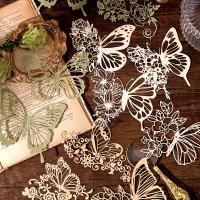 10 Pcs Papel De Mariposa Vintage Con Encaje Material Hueco Para Manualidades Scrapbooking Decoración De Diario Y Planificador Pack De 10 Piezas - details 4