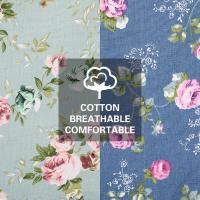 Paquete de 2 delantales de cocina para mujer, delantales florales ajustables, delantal de chef, delantal de cocina con bolsillos grandes - details 3
