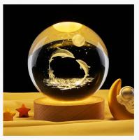 Lámpara De Cristal 3D Luz Galáctica Nocturna Esfera De Cristal Iluminación Nocturna Para El Hogar Decoración Regalo De Navidad - details 14
