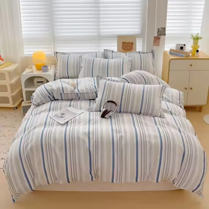Juego de Funda Nórdica 4 Piezas de Algodón Alta Calidad Juego de Ropa de Cama- Dibujo Elegante - Varios Tamaños Disponibles - 1