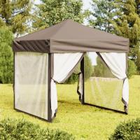 vidaXL Carpa para Fiestas Plegable con Paredes 2x2 m Cenador Color Antracita,  Taupé,  Azul y mas - details 1