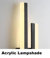 Lámpara De Pared LED Para Interior Estilo Minimalista Moderno Acero Y Acrílico Para Dormitorio Sala De Estar Pasillo Y Escalera Luz Scandinava - details 2