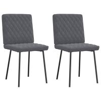 vidaXL Sillas de comedor 2 unidades terciopelo en color Negro/Marrón/Verde oscuro y más | cómodas modernas ergonómicas para comedor cocina salón hogar - details 5