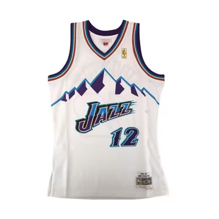 CAMISETA JOHN STOCKTON - UTAH JAZZ - SWINGMAN 1996-97 - 1