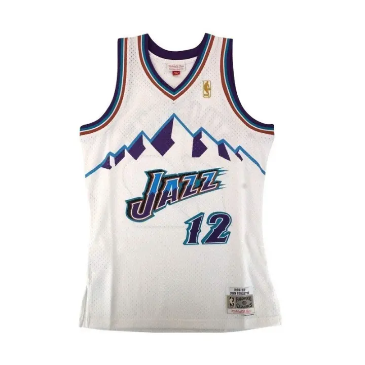 CAMISETA JOHN STOCKTON - UTAH JAZZ - SWINGMAN 1996-97 - 1