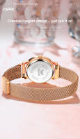 Reloj De Pulsera OPK 8115 Para Mujeres Resistente Al Agua Con Correa De Red De Acero Inoxidable Y Luz Luminosa Moda Sencilla - details 6