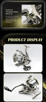 Carrete De Pesca Spinning De Acero Inoxidable M Potente 8000-14000 25KG Para Agua Salada Y Dulce Con Arrastre Pre-Loading - details 6