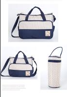 5pcs-Mommy Bag, Bolso Chanante, maternidad, Bolso del viaje, capacidad Grande, Foreign Change, Correa de hombro ajustable, compartimentado, Bolsillo aislado, Paso de La Maleta - details 0