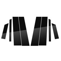 8Pcs Tornillos De Pared Negros Brillantes Para Chevrolet Onix 2020-2023 Adornos De Puerta Accesorio De Cubierta De Moldura - details 3