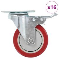 vidaXL Ruedas Giratorias con Frenos Dobles con Diámetro 100mm Materiales Cantidad 4 unidades,  8 unidades,  12 unidades y mas - details 1