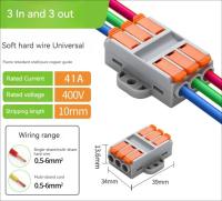 5pcs Conector De Cable Rápido Bloque De Terminales Puede Fijar Conector De Cable 0.5-6.0MM2 Tipo De Conector De Enchufe - details 0