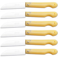 ARCOS Navaja Profesional - Navaja de Cocina (85 mm) - Acero Inoxidable Nitrum® - Mango de Polipropileno (Amarillo) - PACK 6 - details 0