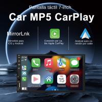 Reproductor Multimedia Para Coche 2Din 7 Pulgadas Pantalla HD Táctil Carplay Android Auto Radio RAIDO USB Bluetooth Cámara Rearmada - details 0