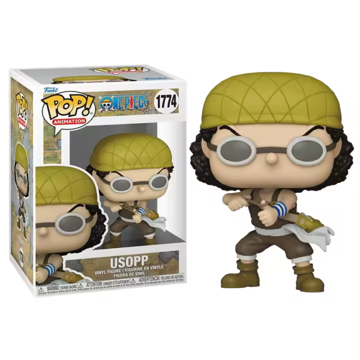 FUNKO POP! ONE PIECE – USOPP CON GOMA ELÁSTICA, 80368, Nº1774, PRODUCTO CON LICENCIA OFICIAL - 1