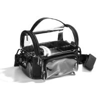 Bolsa De Maquillaje Transparente Organizador De Viaje Para Mujeres Bolsa De Higiene Personal Con Cierre De Cremallera Y Almacenamiento De Hombro - details 0