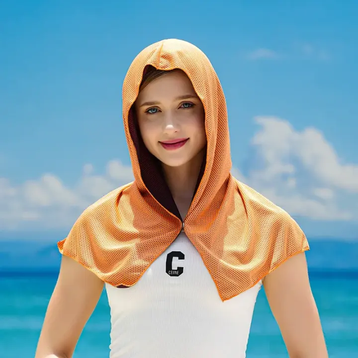  Sudadera De Algodón Suave Para Ciclismo anti-UV Absorbente De Sudor Para Deportes Al Aire Libre Como Senderismo Pesca Y Fitness Con Capucha Para Enfriamiento En Verano - 1