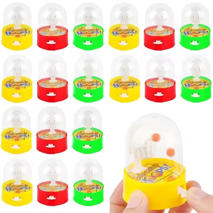 Juguetes De Fútbol En Miniatura Para Niños 10pcs Máquinas De Tiro De Baloncesto Para Mesa Juegos De Finger Shooting Regalos Para Cumpleaños Y Escuela - 1