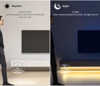 Fresnel LED COB Tira De Iluminación Con Sensor De Movimiento PIR 5V Impermeable Cortable Para Casa Cocina Baño Escaleras Corredor Luz De Noche - details 4