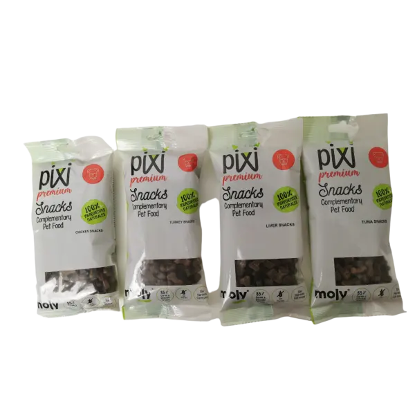 MOLY Snacks Premium de Hígado para Perros - 100g x 4 Unidades, Deliciosas y Nutritivas - 1