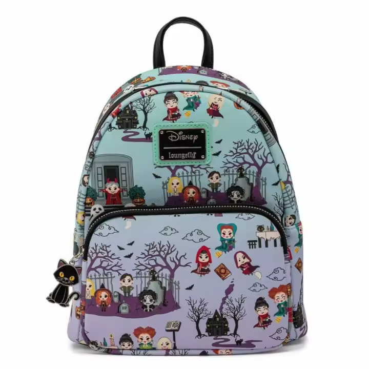 LOUNGEFLY Escena Scene MOCHILA HOCUS POCUS MARY WINNIE SARAH WINNIFRED mujer   DISNEY BACKPACK EL RETORNO DE LAS BRUJAS - 1