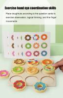 Juego De Encaje De Donuts De Madera Juguete Educativo Montessori Para Niños Juego De Alineación De Colores Y Educación Temprana Para Guarderías - details 4