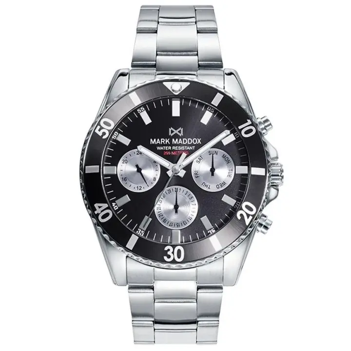 Reloj Acero Diver Sumergible 200M MARK MADDOX - HM0140-57 - 1