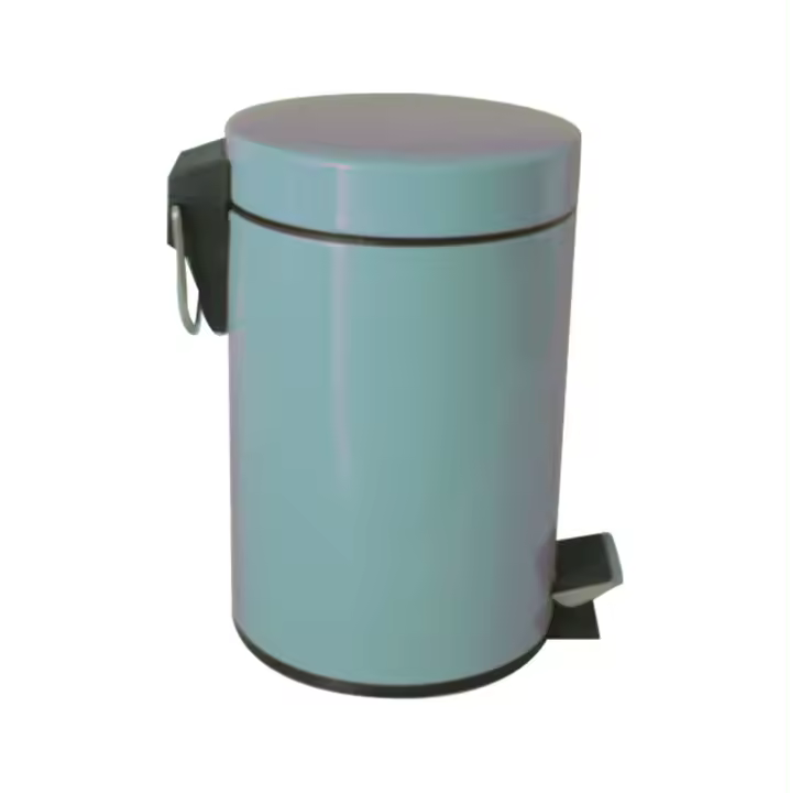 PAPELERA AMIKO DE ACERO INOXIDABLE CON PEDAL Y CUBETA INTERIOR EXTRAIBLE DE 3 LITROS MODELO JAVA - 1