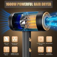 Secador de pelo iónico de 1800W con difusor y boquilla para secado rápido y protección del calor - Marca - details 7