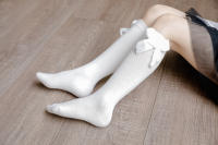 Calcetines De Navidad Para Bebés Niñas Otoño Invierno Big Bow Calcetines Largos Rodilleras Suaves De Algodón Para Niños 0-5 Años - details 5