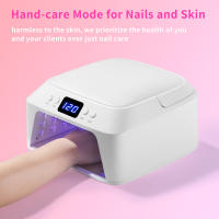 Lámpara UV Para Uñas 71 LEDs Con Espacio Amplio Secador De Uñas Con Almohadilla Para Manos Sensor Inteligente 72 W Profesional Para Manicura Y Pedicura - details 1