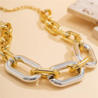 Cuello Alto De Acrylic Big Chain Para Mujer Y Hombre Joyería Grunge Estilo Steampunk Moda Exagerada Cadena Ganchillo Grueso - details 8