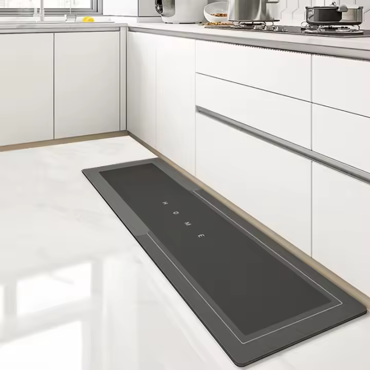 Carpetas De Piso No Esmeriladas Absorbentes Y Antideslizantes Para Cocina Dormitorio Sala De Estar Pasillo Entrada De Puerta Decorativas De Largo Strip Suelo De Bano - 1