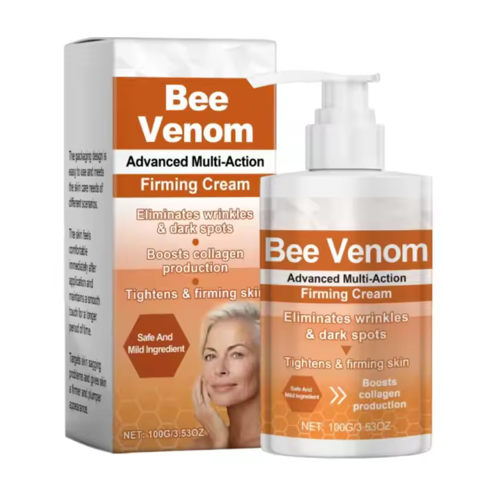 ApisDerm BotoxBee Advanced Crema Reafirmante Multiacción, Reafirmante y Antiarrugas Avanzada, Crema Antiarrugas con Veneno de Abeja para Todo Tipo de Piel (1 Unidad, 100 g/3.5 fl. oz) - 1