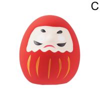 Muñeca Daruma De Cerámica Japonesa 1/6pcs Encanto De Suerte Adorno De Fortuna Ornamento De Paisaje Decoración Para El Hogar Accesorios Miniatura Regalos - details 27
