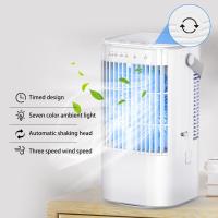 Refrigerador portátil, mini refrigerador de Aire 4 en 1 with Tanque de Agua de 900 ml, 4 velocidades de ventilador, 2 Modos de rociado, ossilación de 90 °, Luces de Colores, temporizador para oficina en casa - details 2