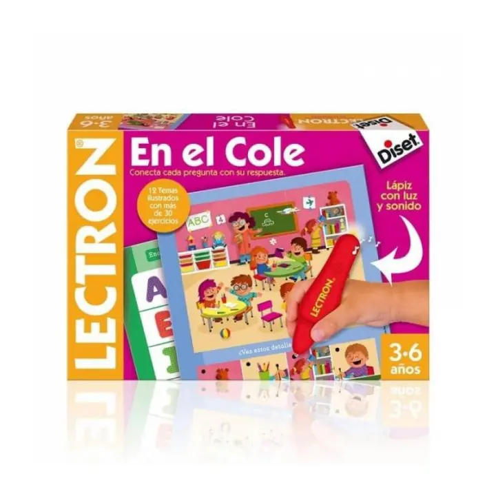Diset LECTRON EN EL COLE - Juego Educativo de Preguntas para Niños de 3 a 6 Años - 1