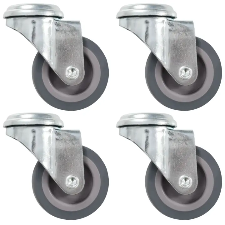 vidaXL Ruedas giratorias con agujero pasador 4 unidades 50 mm - 1