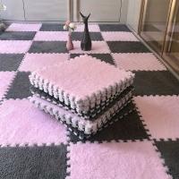 16Pcs Alfombras De Tela Suave De 30x30cm Para Dormitorio Alfombras De Bordes Colocables Y Lavables Para Piso De Madera Alfombras De Ventana De Espuma Cortada - details 19
