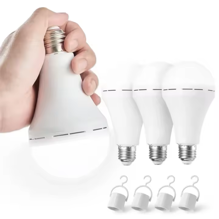 Bombilla LED Recargable 7w 9w 12w 15w 85-265V Lámpara Portátil Para Emergencias Camping Y Tienda De Campaña Luz De Emergencia Para El Hogar Y Parque Exterior - 1