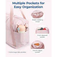 Gran oferta de bolsa de viaje plegable para fin de semana para mujer, bolso de gimnasio, bolso de viaje para pasar la noche, bolso de mano - details 3