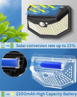 Luz Solar Exterior Con Sensor De Movimiento Y Control Remoto IP65 Impermeable Para Patio Garage Seguridad Luz De Pared - details 18