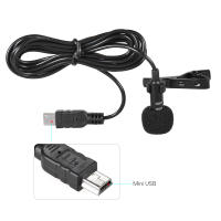 Micrófono Estéreo Omnidireccional Mini USB Profesional De 150cm Con Clip De Cuello Para Gopro Hero 3 3+ 4 Aibecy - details 5