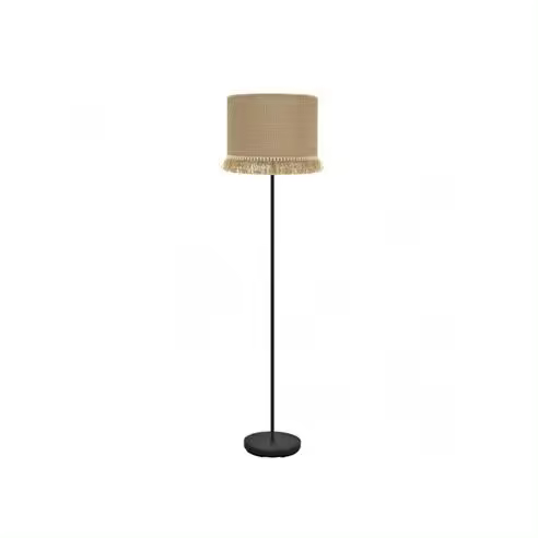 FABRILAMP Lámpara de Pie Sibila 1xe27 Negro/Arena 163x40x40 Cm - Diseño Elegante - 1