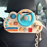 Juguete De Simulación Para Bebés Volante De Coche Montessori Tablero Ocupado Para Silla De Paseo Juguetes Educativos Tempranos Regalo De Viaje Para Niño Y Niña - details 1