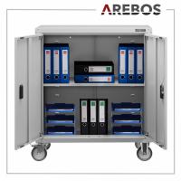 AREBOS Archivador Armario de Oficina - 90x90x40 cm - Armario de Oficina  - Gris - details 25